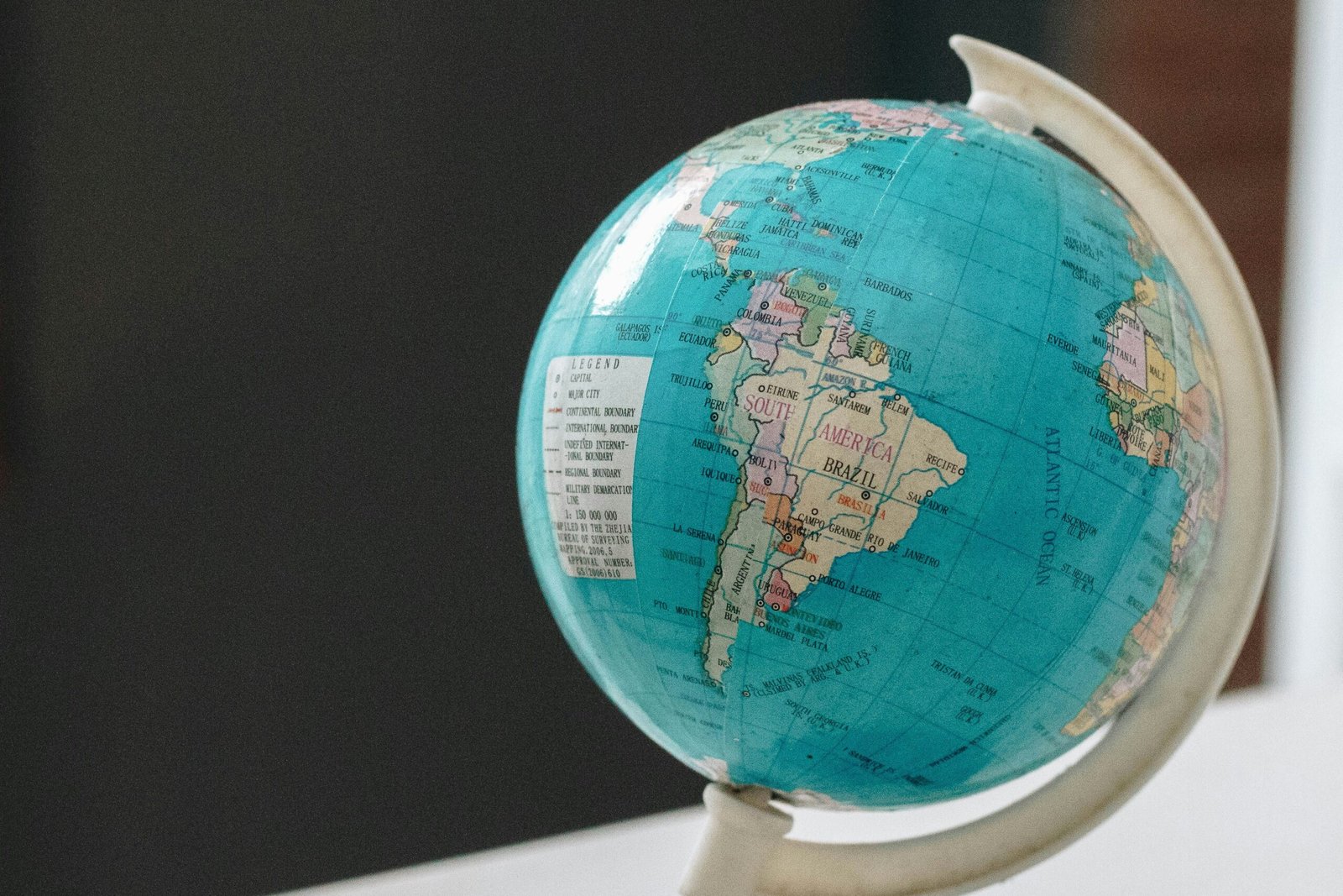 close-up photo of desk globe